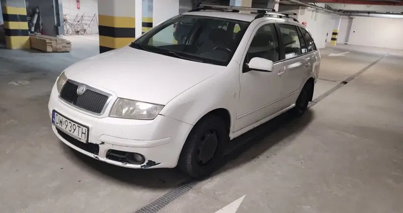 skoda Skoda Fabia cena 3333 przebieg: 315096, rok produkcji 2007 z Wrocław